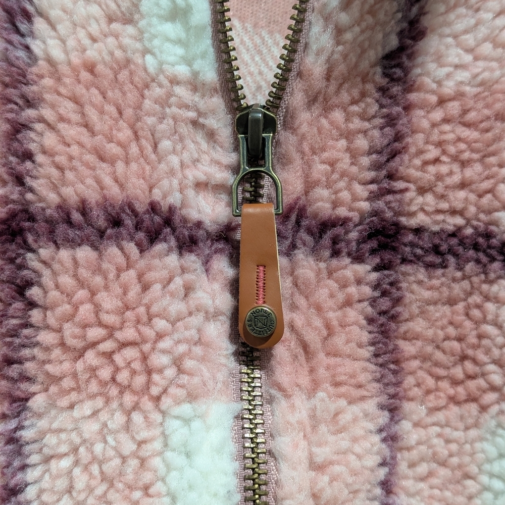 Cozy Pink Plaid Teddy Jacket - Picture 5 of 8